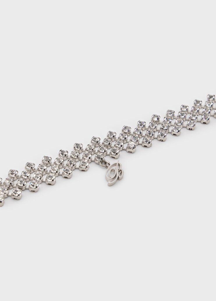 Metal choker with stones and monogram pendant  Blumarine - large image number 3
