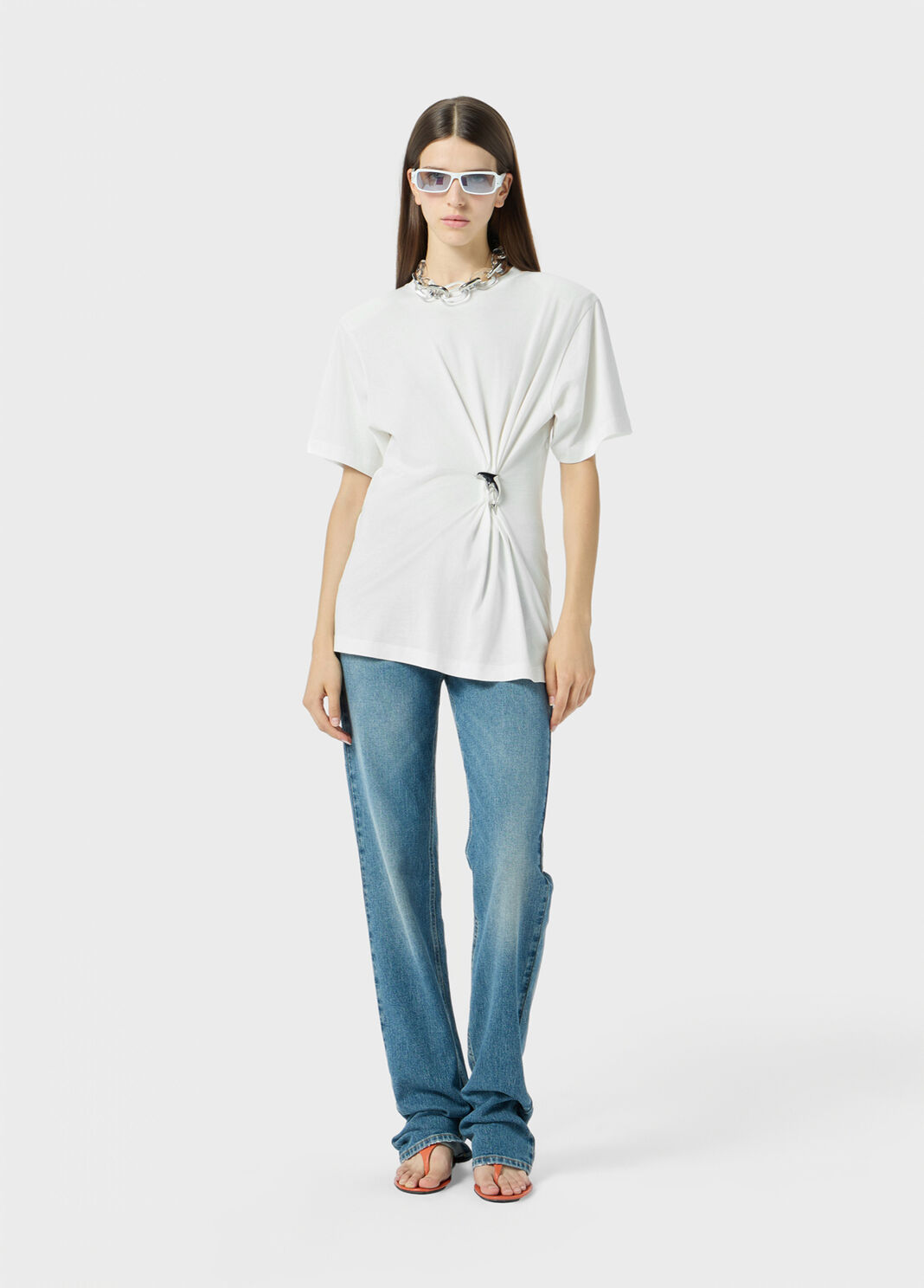 Jersey T-shirt with gathering  Blumarine - large image number 3