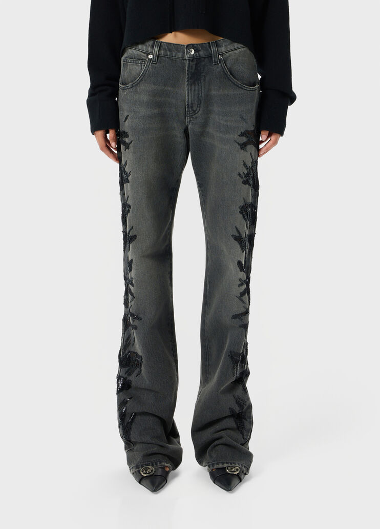 Straight-leg jeans with embroidery  Blumarine - medium