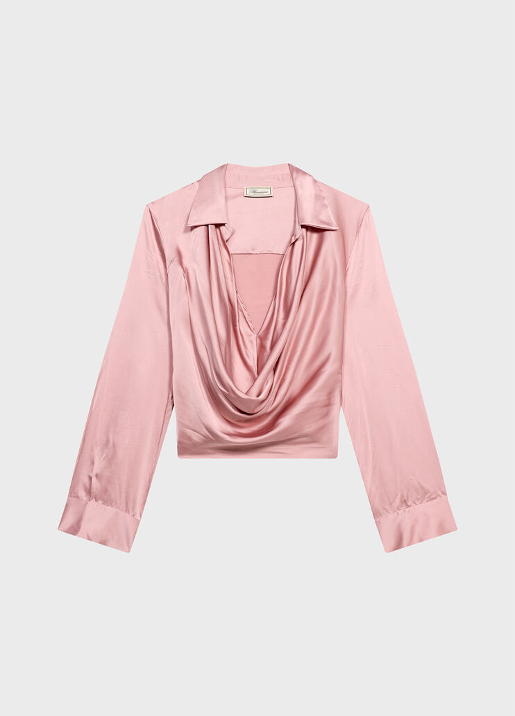 Satin Blouse with Cowl Neckline  Blumarine - medium