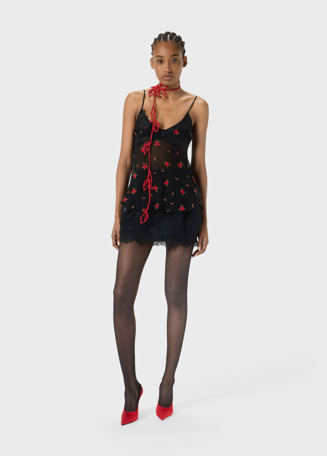 Top with embroidery and lace  Blumarine - large image number 3