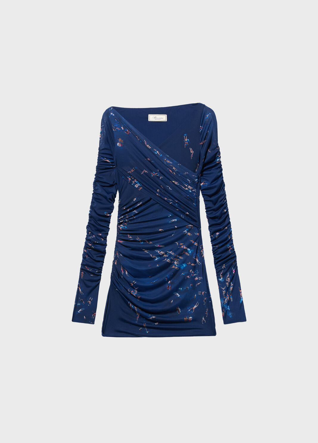 Short printed second-skin jersey dress  Blumarine - large image number 4