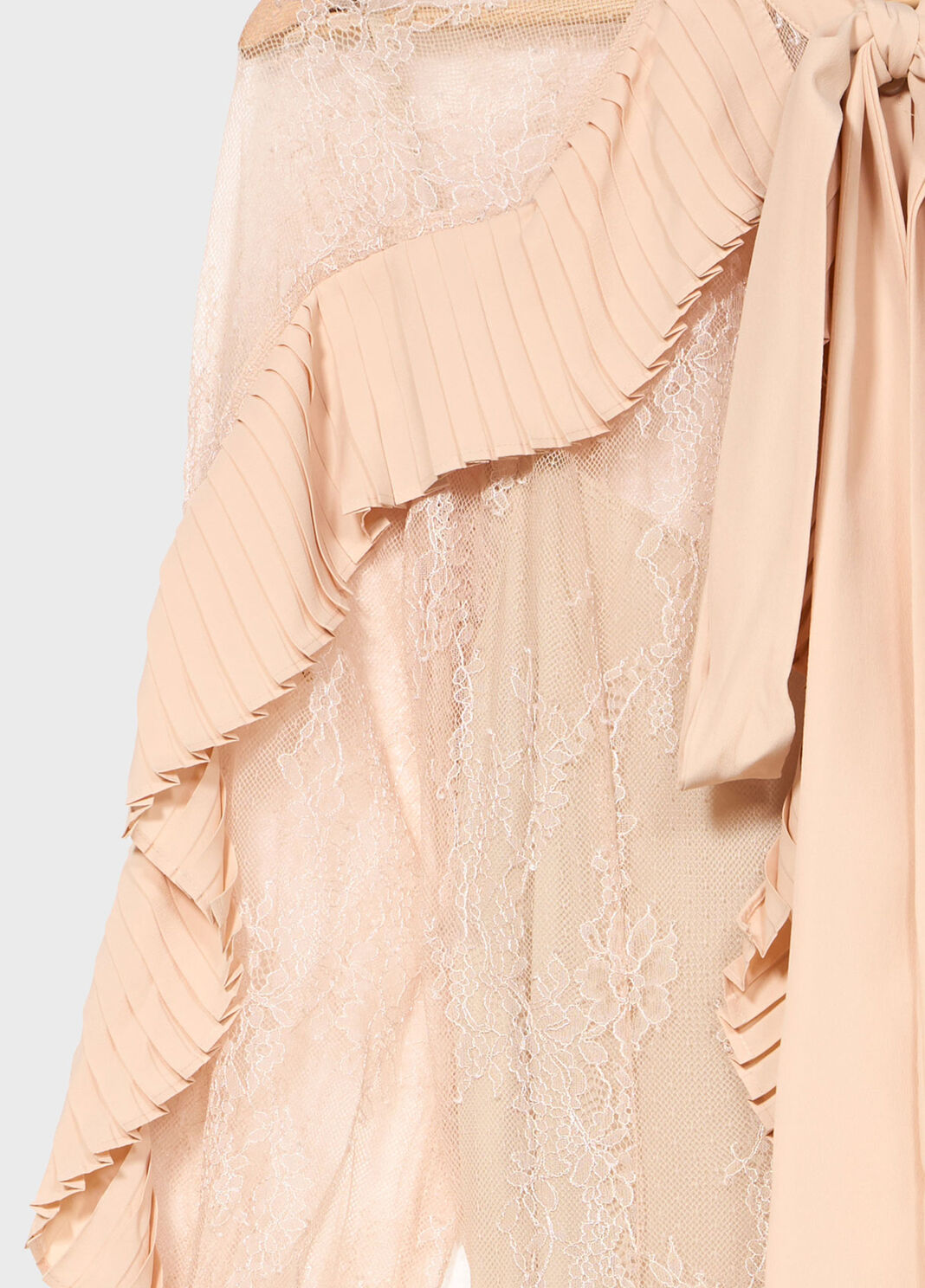 Lace shirt dress with pleated flounce  Blumarine - large image number 6