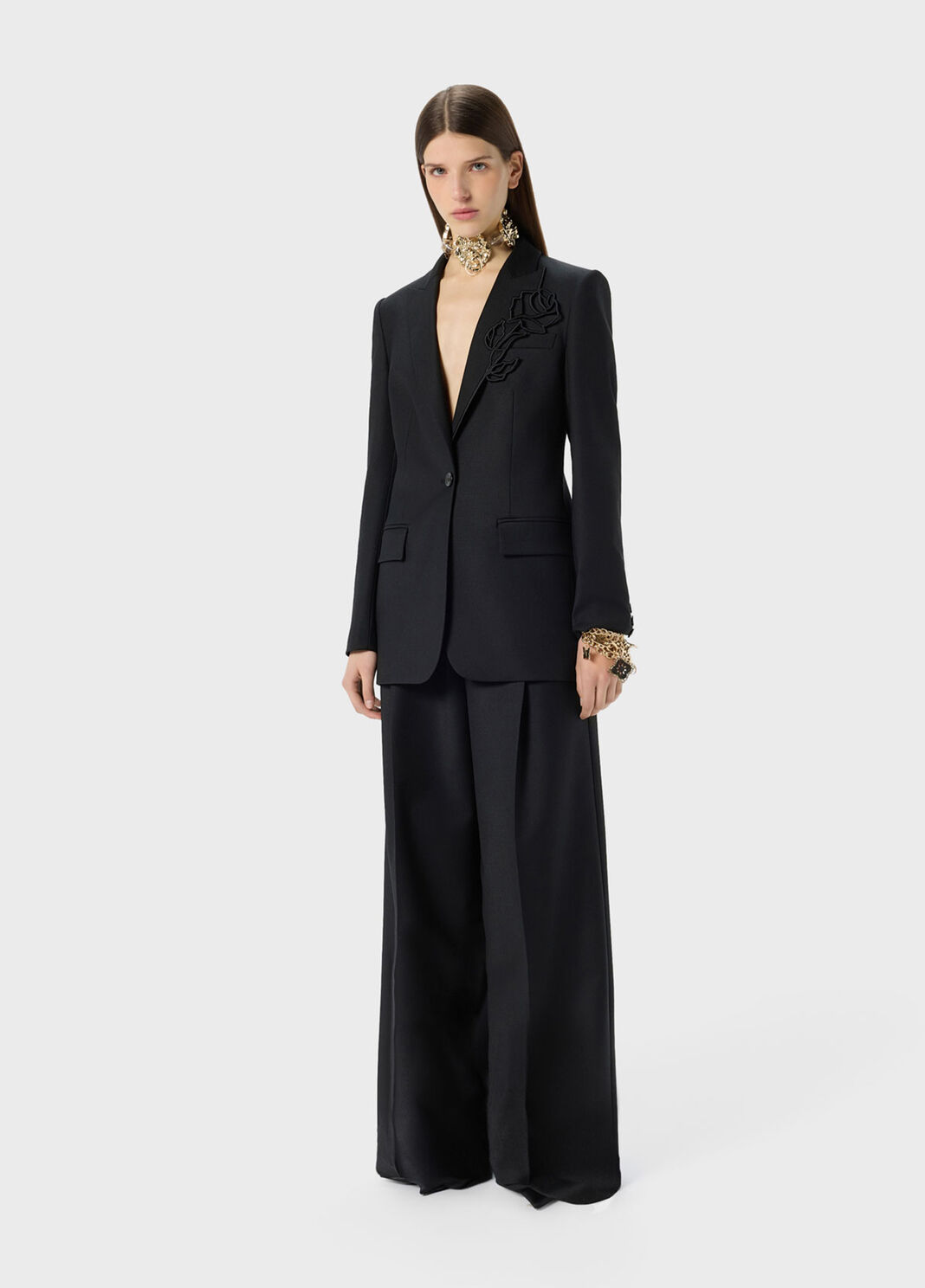 Palazzo trousers with pleats  Blumarine - large image number 3
