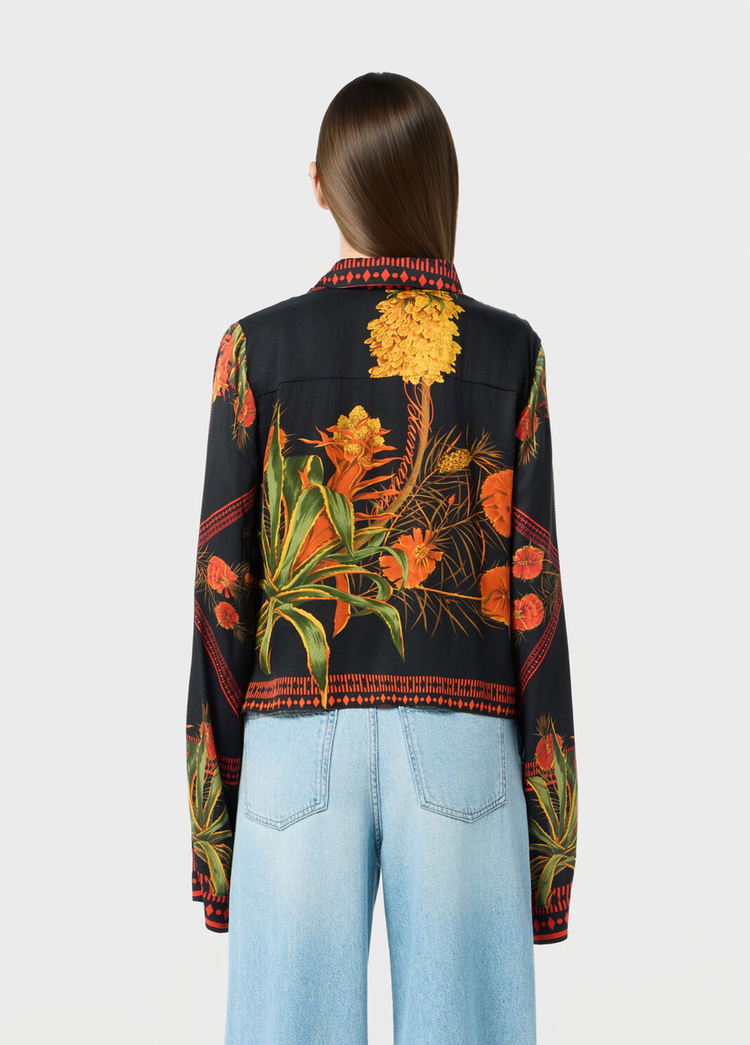 Foulard-print twill shirt  Blumarine - large image number 1