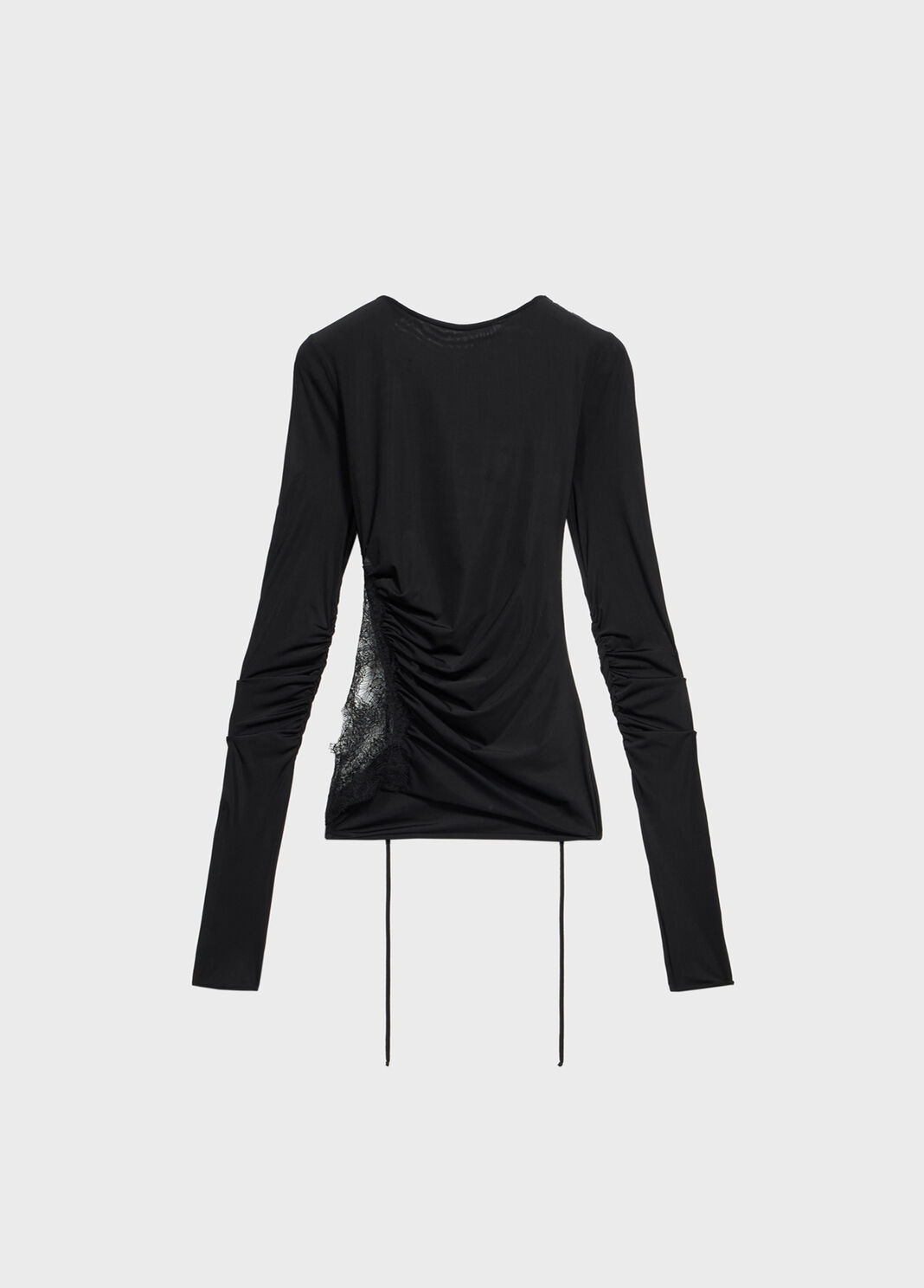 Jersey top with scalloped lace inserts  Blumarine - large image number 4