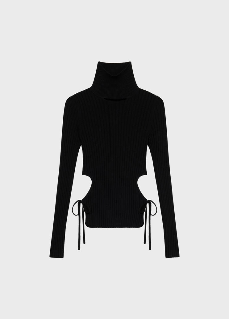 Ribbed top with cut-out and ties  Blumarine - medium