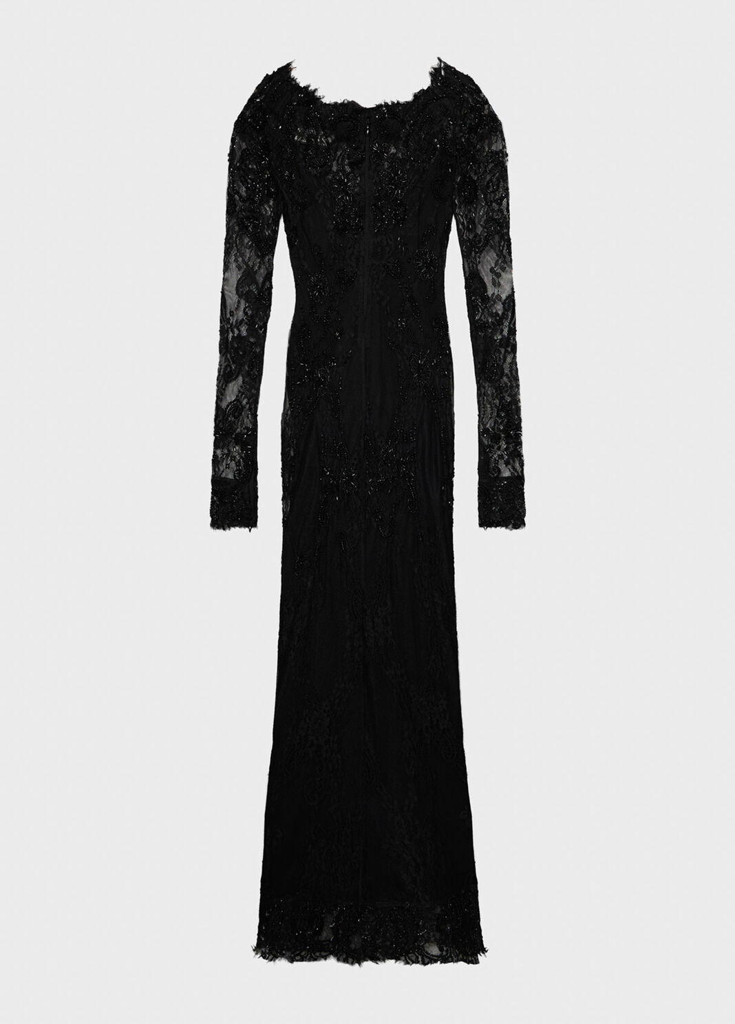 Long stretch lace dress with embroidery  Blumarine - large image number 5