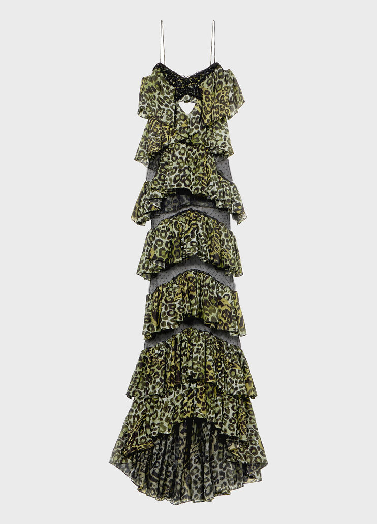 Long tiered dress in georgette and tulle  Blumarine - medium