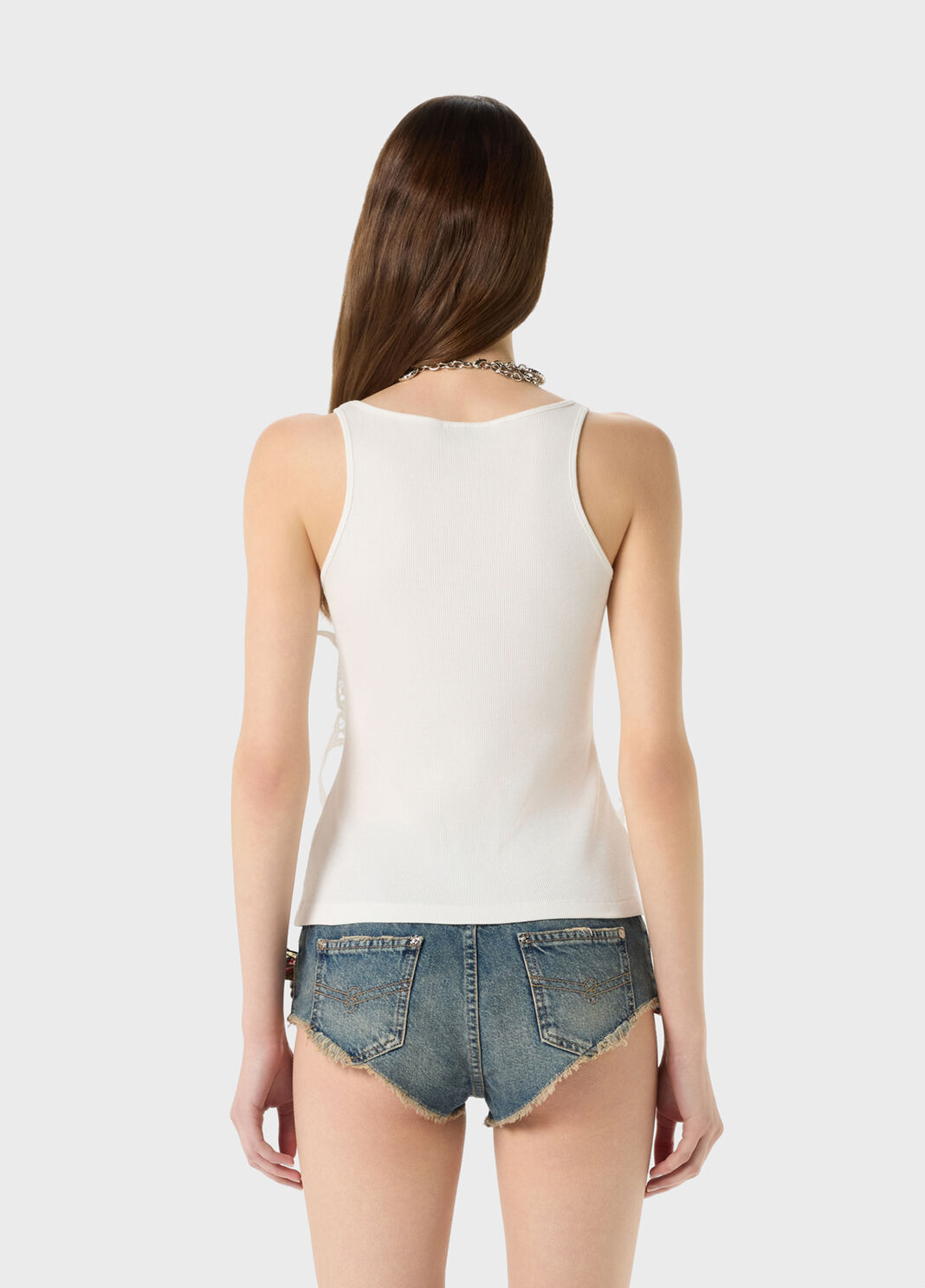 Jersey Top with Butterflies and Embroidery  Blumarine - large image number 1