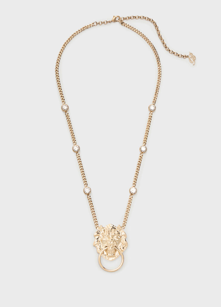 Brass pendant necklace with set stones  Blumarine - medium