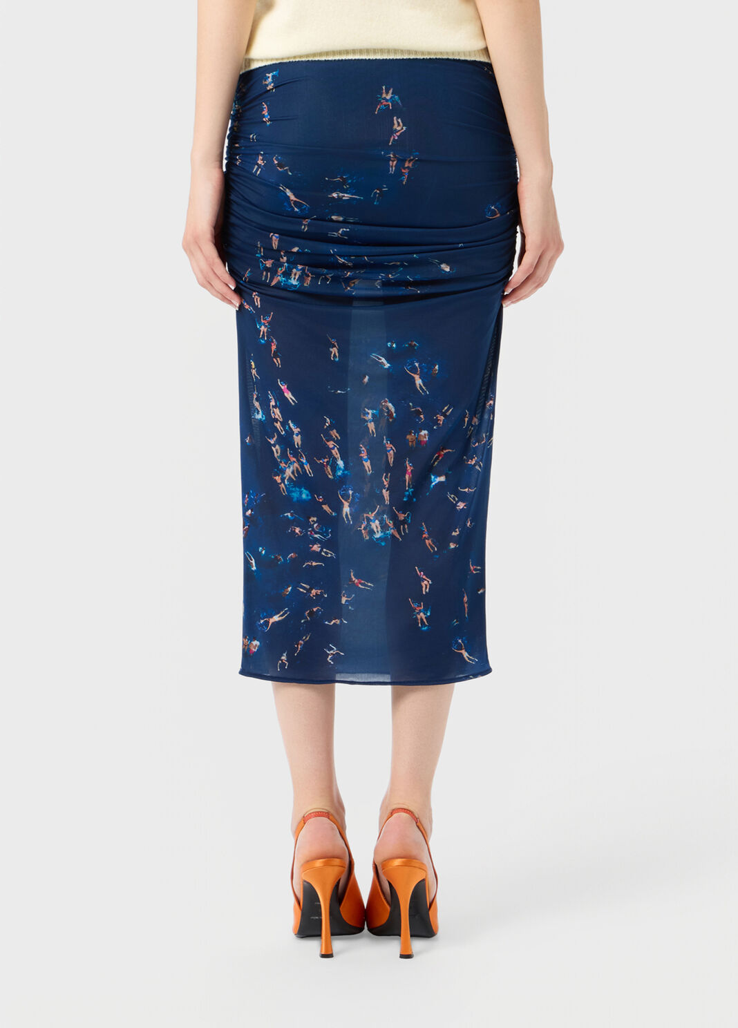 Second-skin printed jersey midi skirt  Blumarine - large image number 1