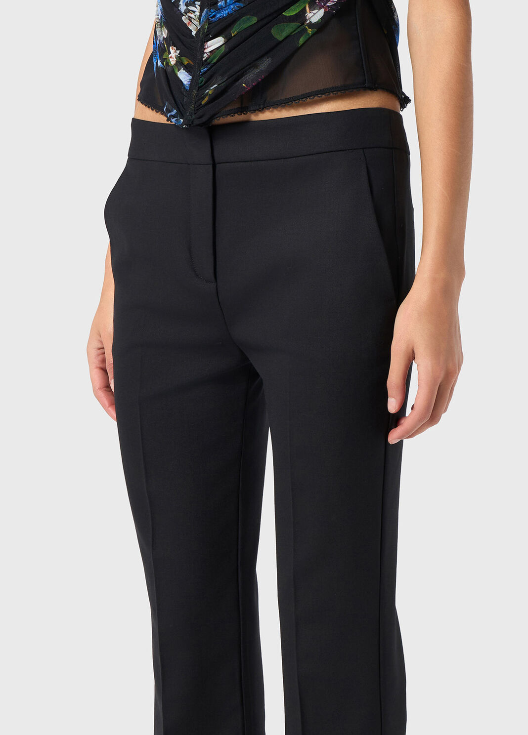 Twill wool pipe trousers  Blumarine - large image number 2