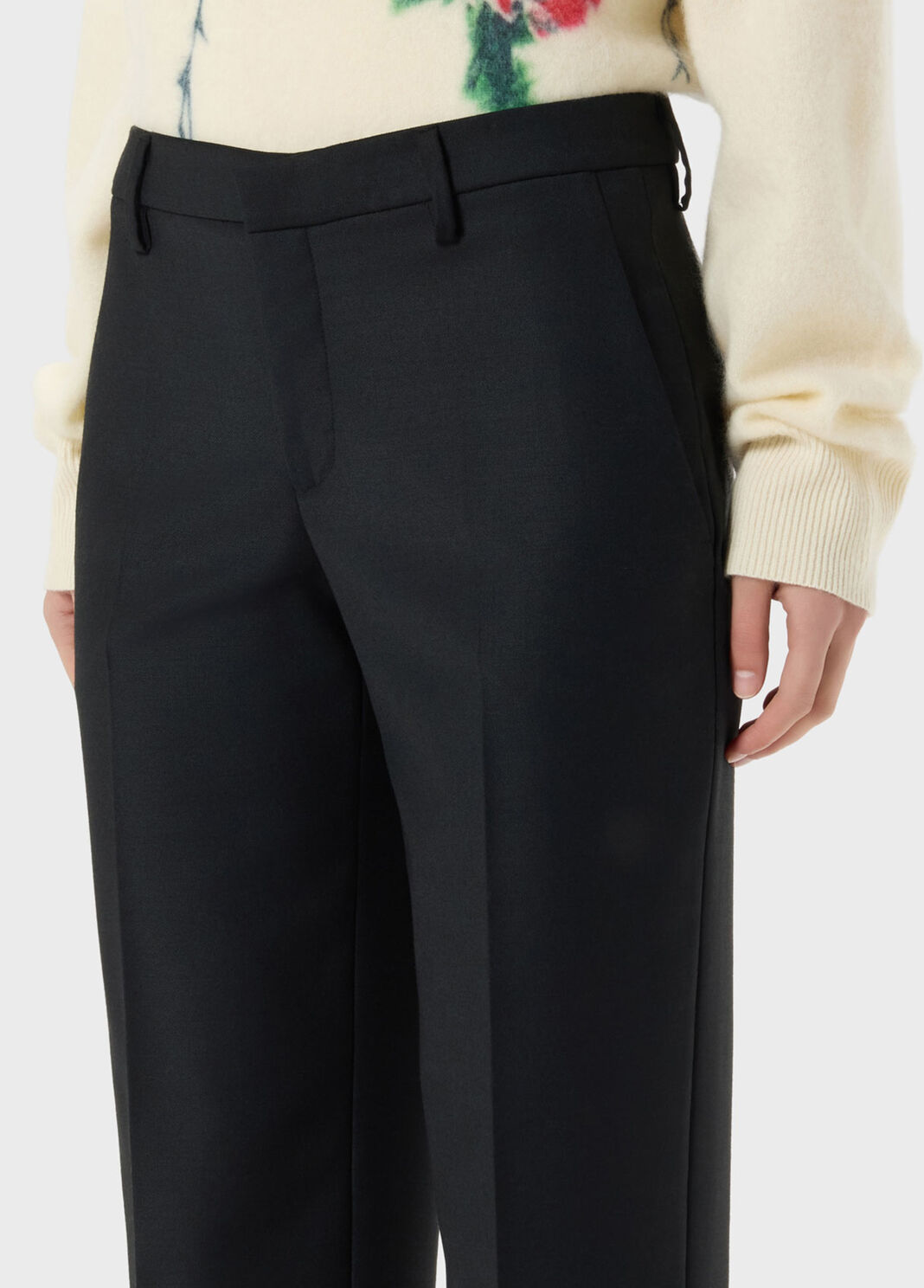 Pantalon droit en Fresco de laine  Blumarine - large image number 2