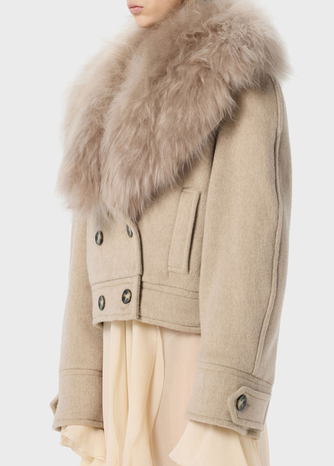 Zweireihiger Caban aus Tuch  Blumarine - large image number 2