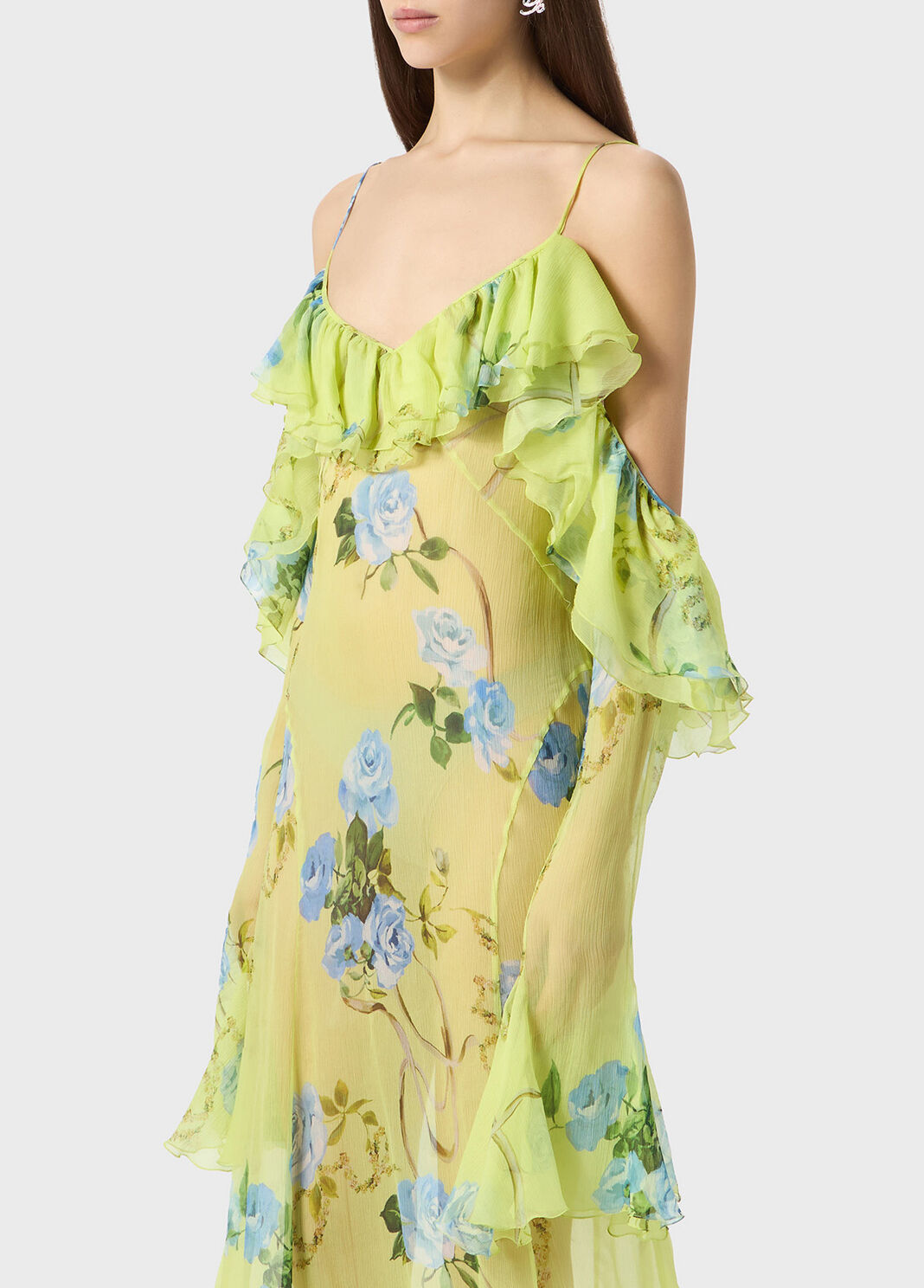 Printed silk creponne dress  Blumarine - large image number 2