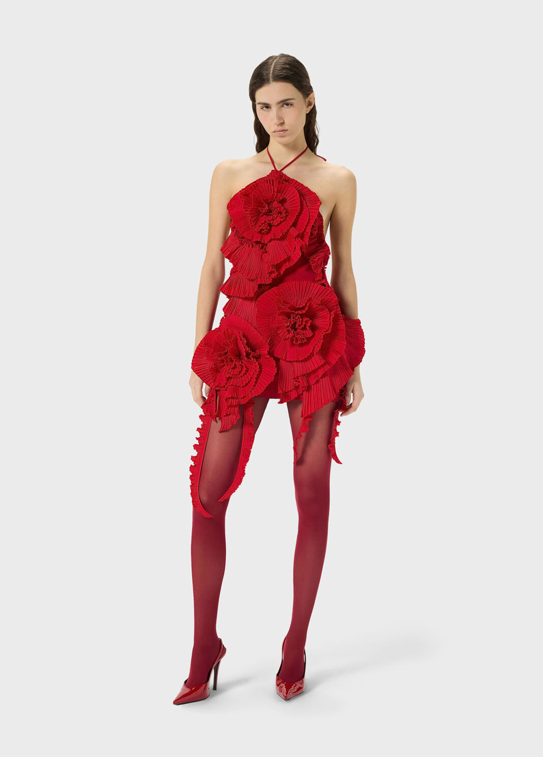 Taffeta dress with 3D roses  Blumarine - large image number 3