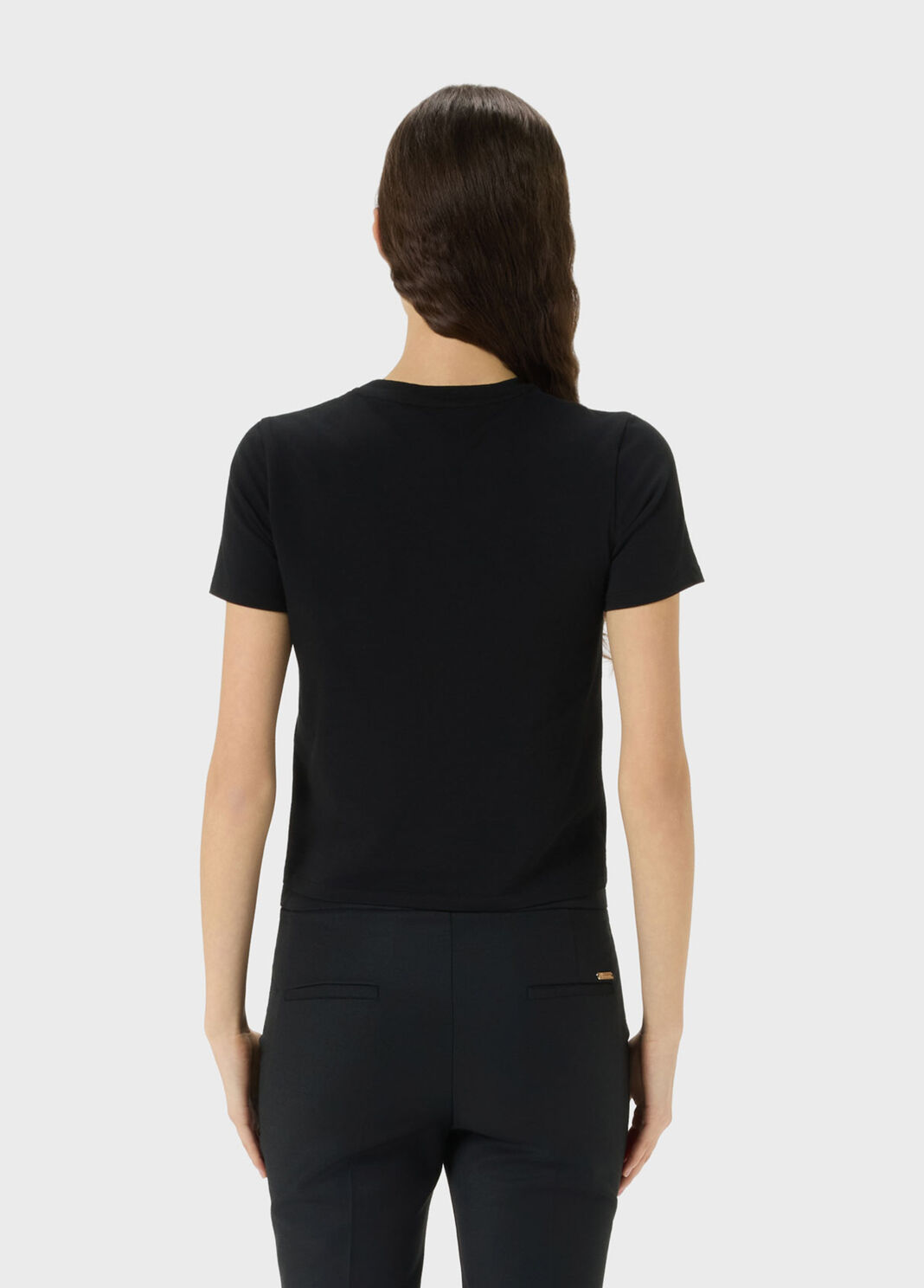 Jersey T-shirt with print and Blumarine logo  Blumarine - large image number 1