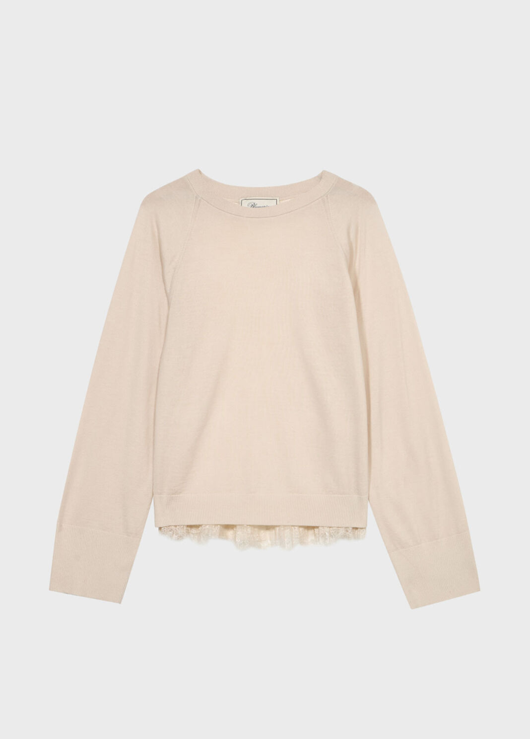 Wool jumper with pleated tulle back  Blumarine - large image number 4