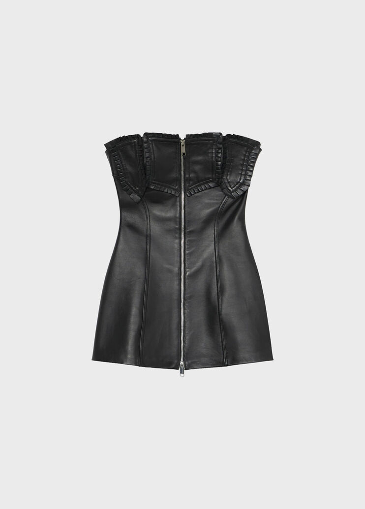 Nappa bustier dress with ruching  Blumarine - medium
