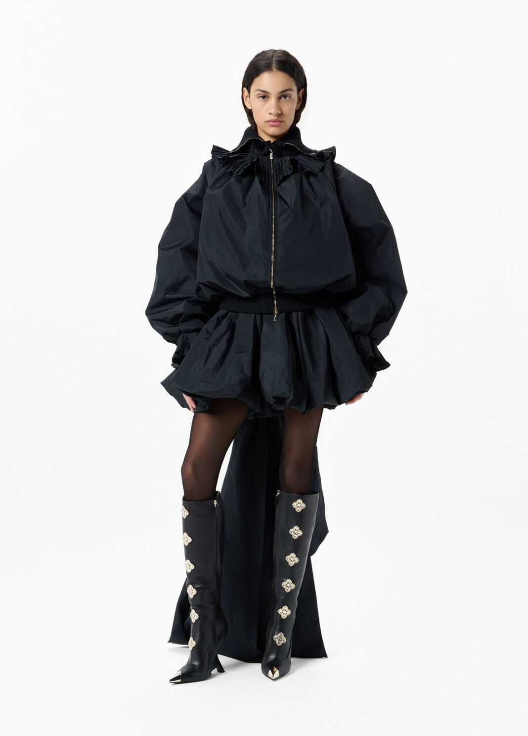 Short taffeta skirt with bow  Blumarine - large image number 3