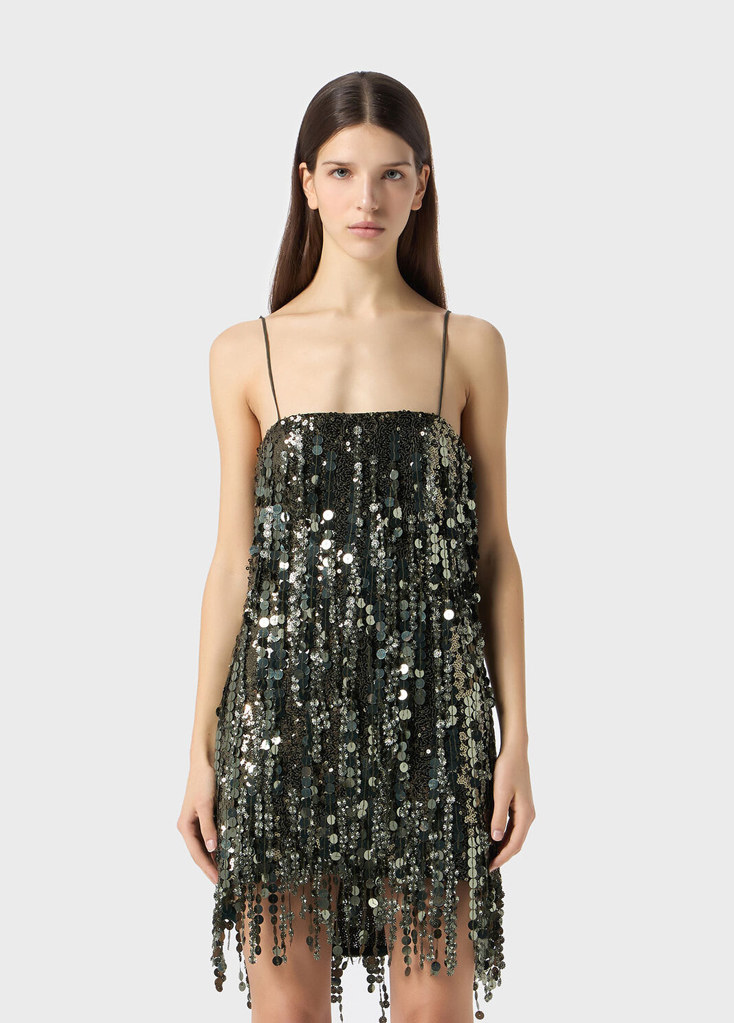 Dress with sequin, flower and bugle bead embroidery  Blumarine - large image number 0