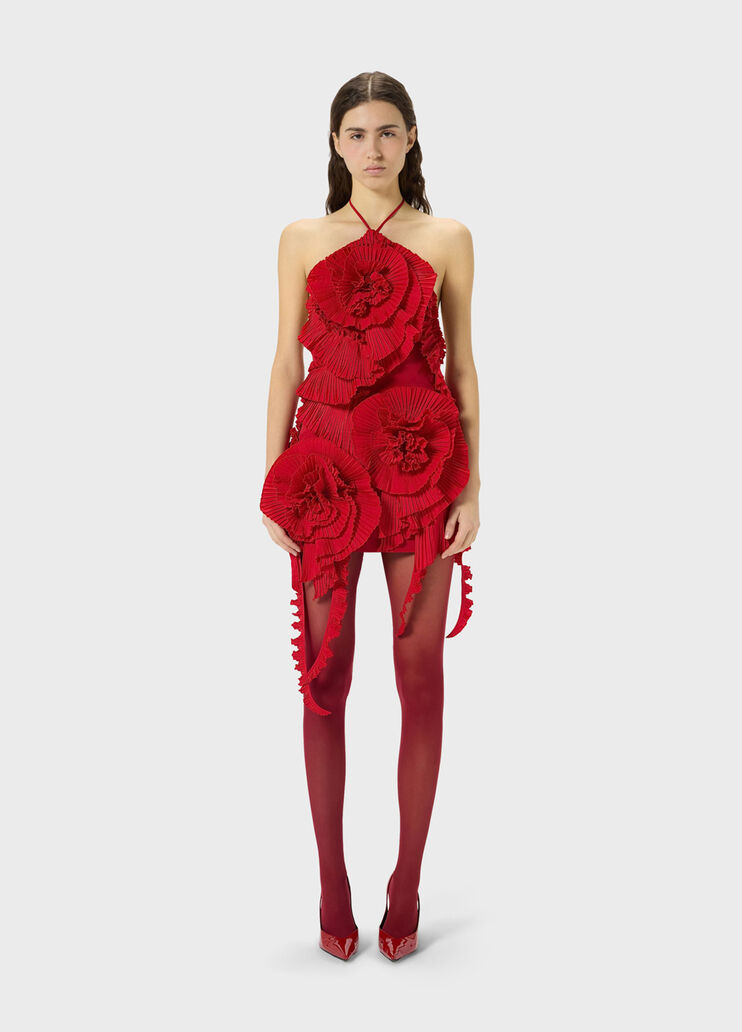 Taffeta dress with 3D roses  Blumarine - medium