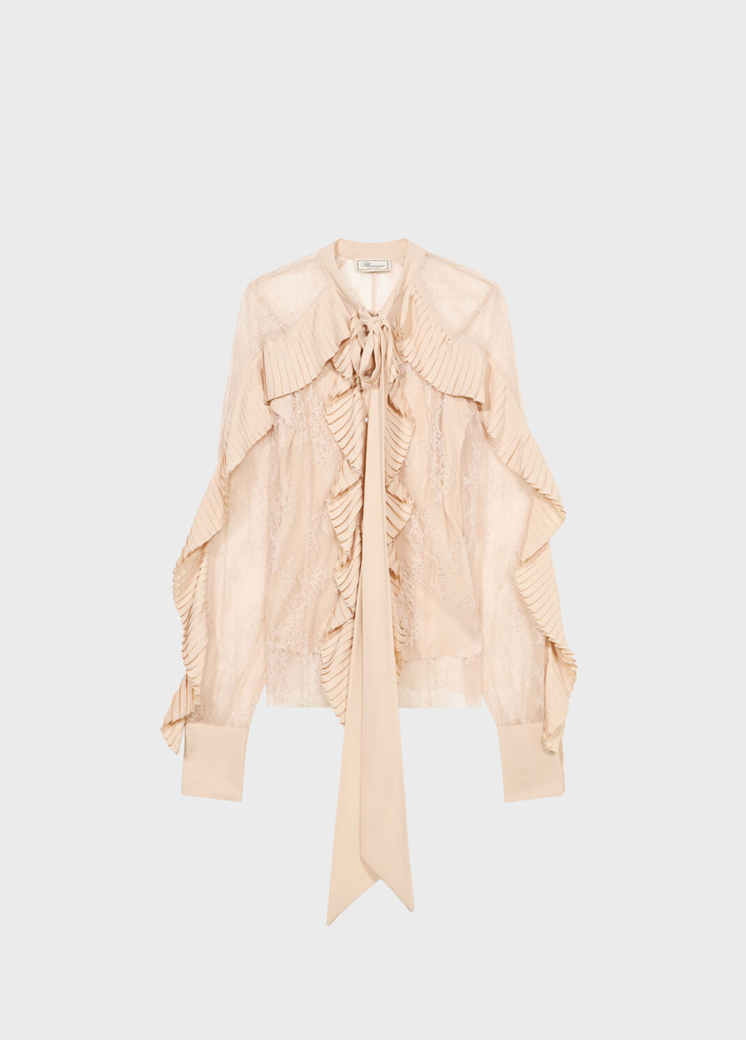 Lace shirt with pleated flounce  Blumarine - large image number 4
