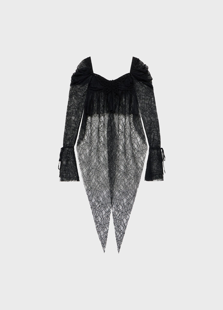 R&eacute;brod&eacute;-Spitzentop mit Stickerei  Blumarine - medium