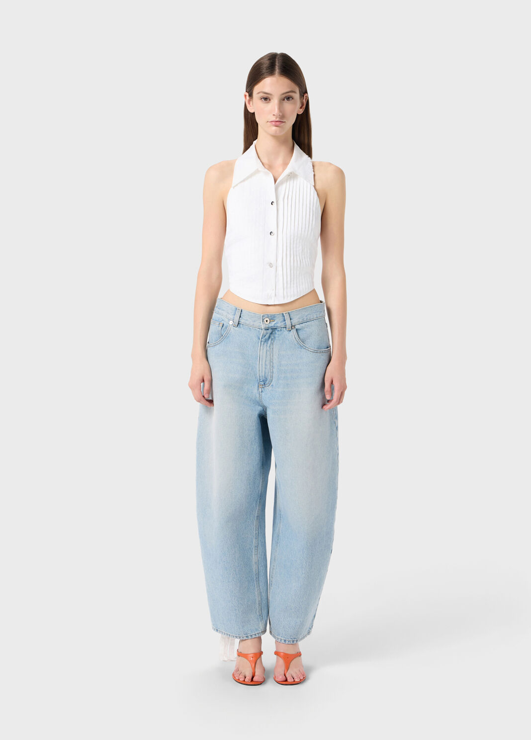 Pleated poplin top  Blumarine - large image number 3