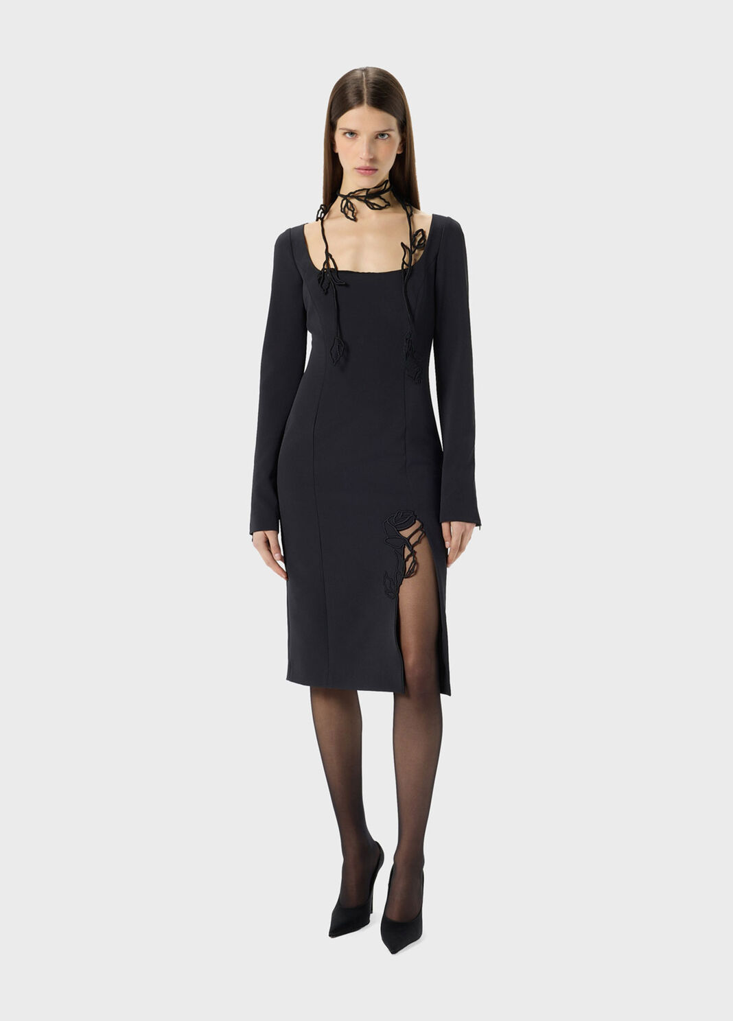 Cady dress with embroidered and slit  Blumarine - large image number 3