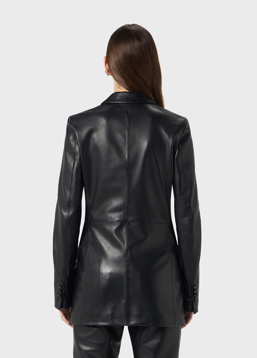 Plong&eacute; leather jacket  Blumarine - large image number 1