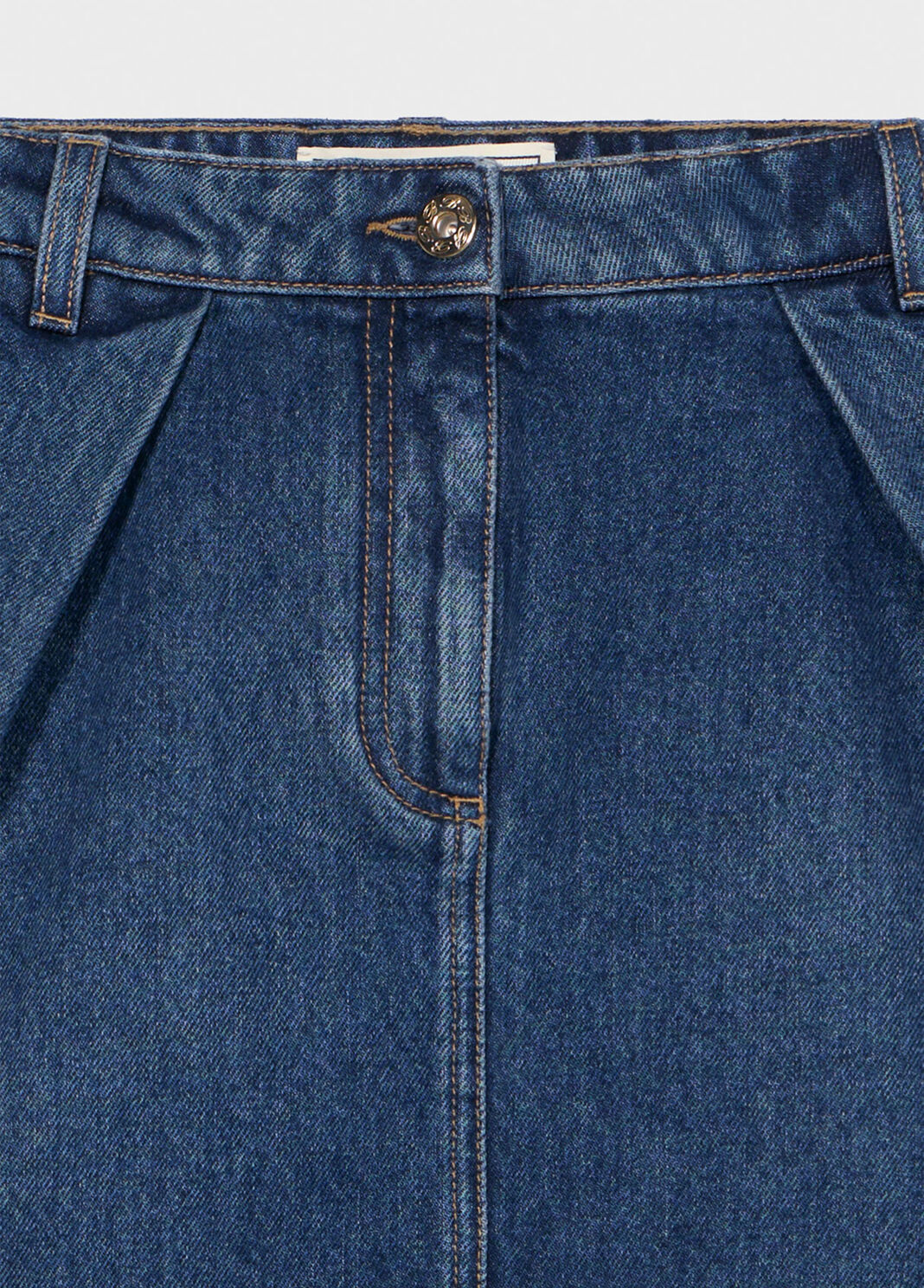 Kurzer Rock aus Denim mit Spitze  Blumarine - large image number 6
