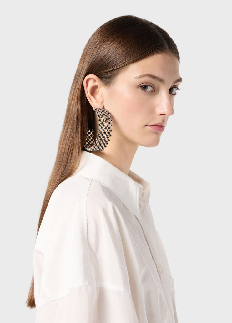 Metal earrings for pierced ears with glass stones  Blumarine - medium