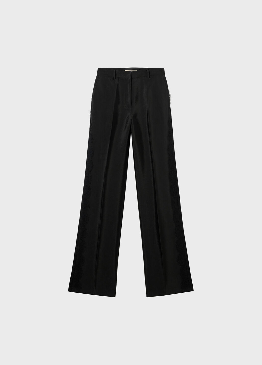 Glossy viscose trousers with lace  Blumarine - large image number 4