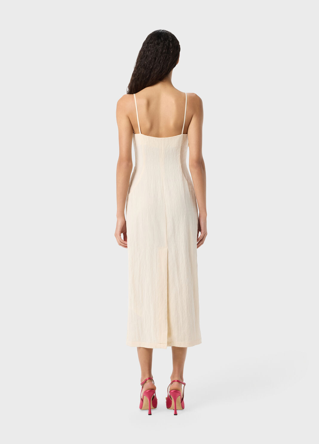 Midi dress in washed gabardine with 3D butterfly  Blumarine - large image number 1