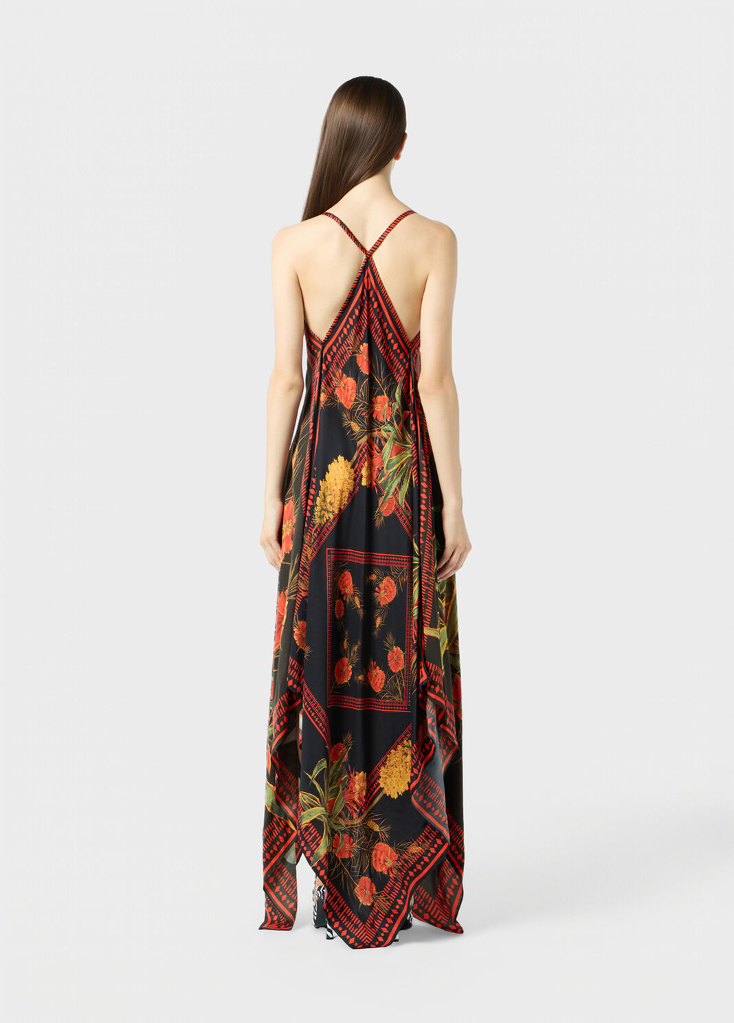 Long printed twill dress  Blumarine - large image number 1