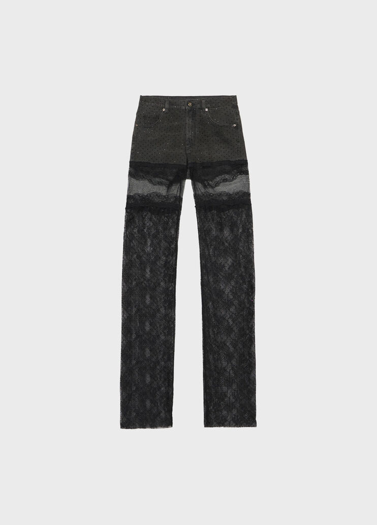 Jeans with tulle and lace  Blumarine - medium