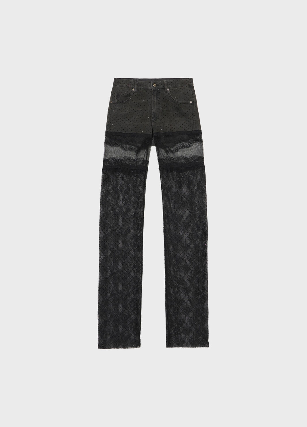 Jeans with tulle and lace  Blumarine - large image number 4
