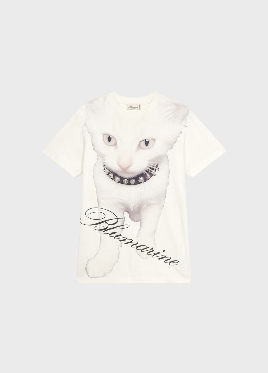 Jersey t-shirt with kitten print and logo  Blumarine - large image number 4
