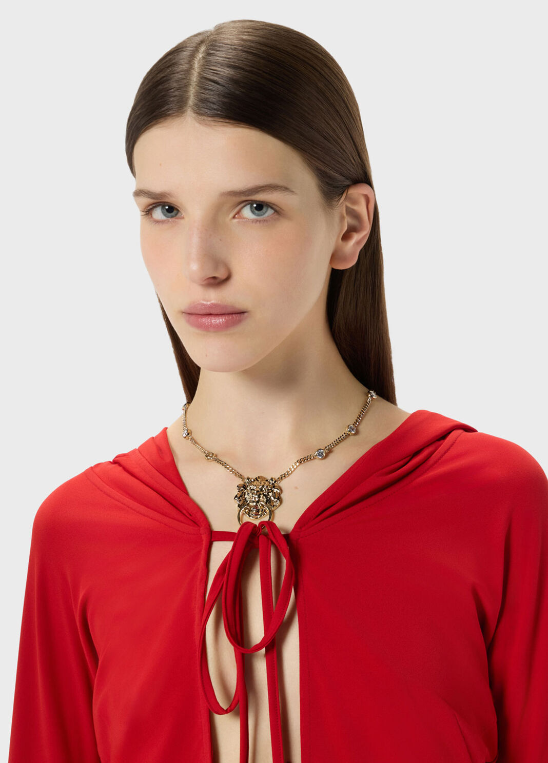 Brass pendant necklace with set stones  Blumarine - large image number 3