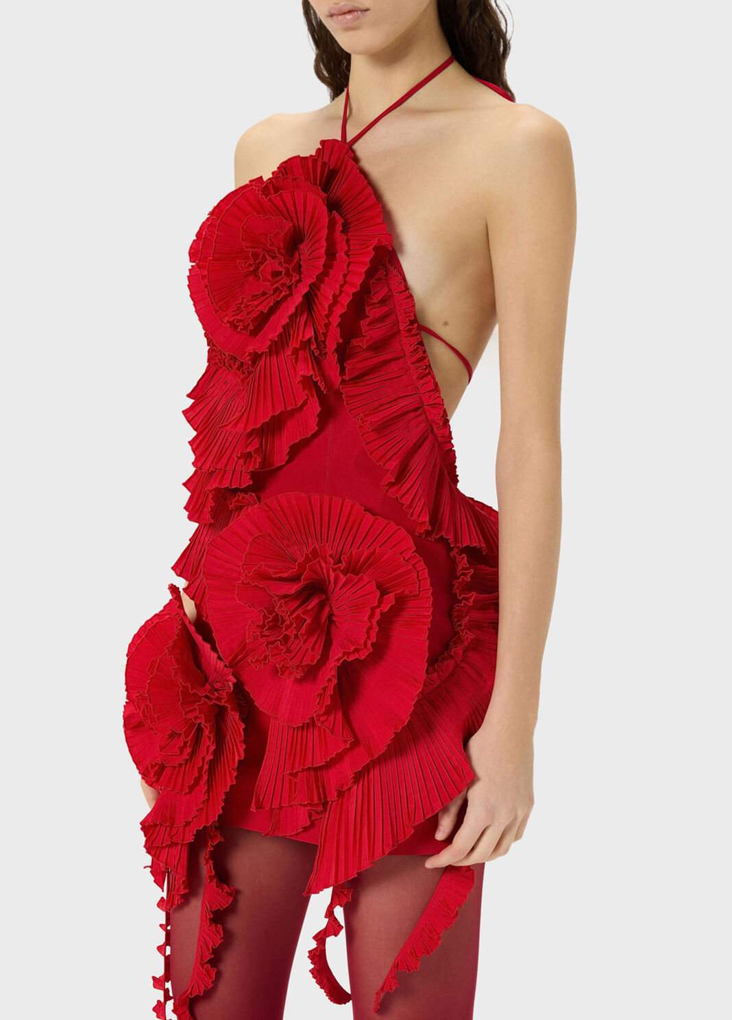 Taffeta dress with 3D roses  Blumarine - large image number 2