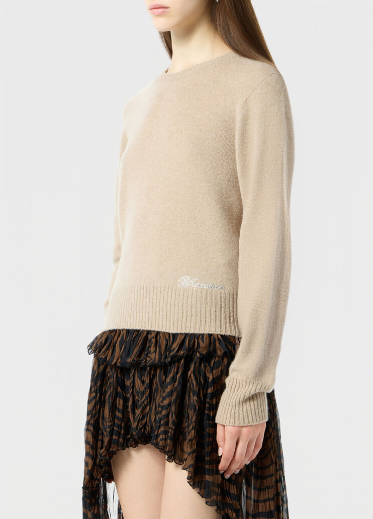 Cashmere jumper with rhinestone embroidery  Blumarine - large image number 2
