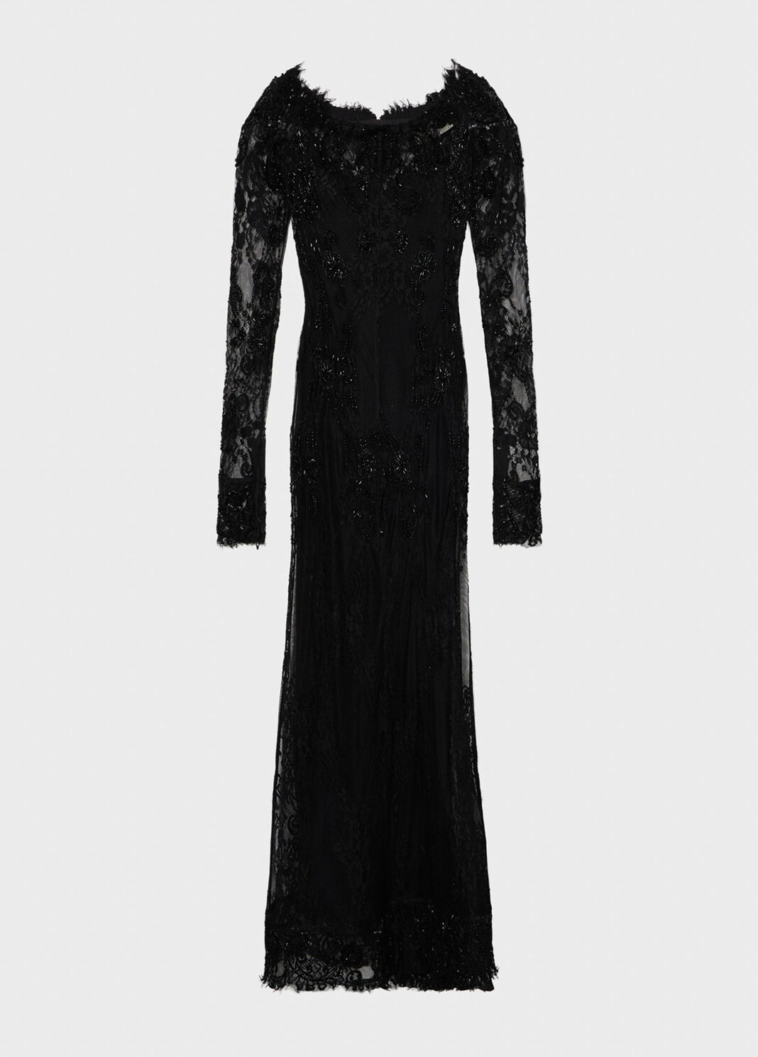 Long stretch lace dress with embroidery  Blumarine - large image number 4