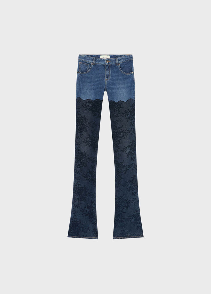 Jeans with trompe-l'&oelig;il print  Blumarine - medium