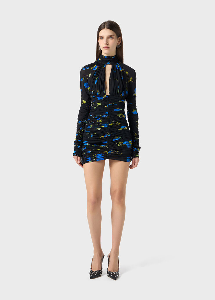 Animalier print jersey dress with cut-out  Blumarine - large image number 3