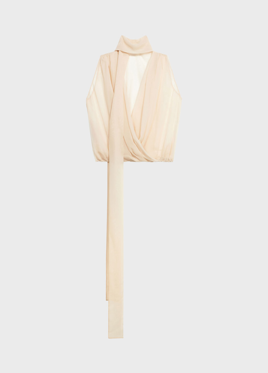 Georgette wrap top with pussy-bow  Blumarine - large image number 4