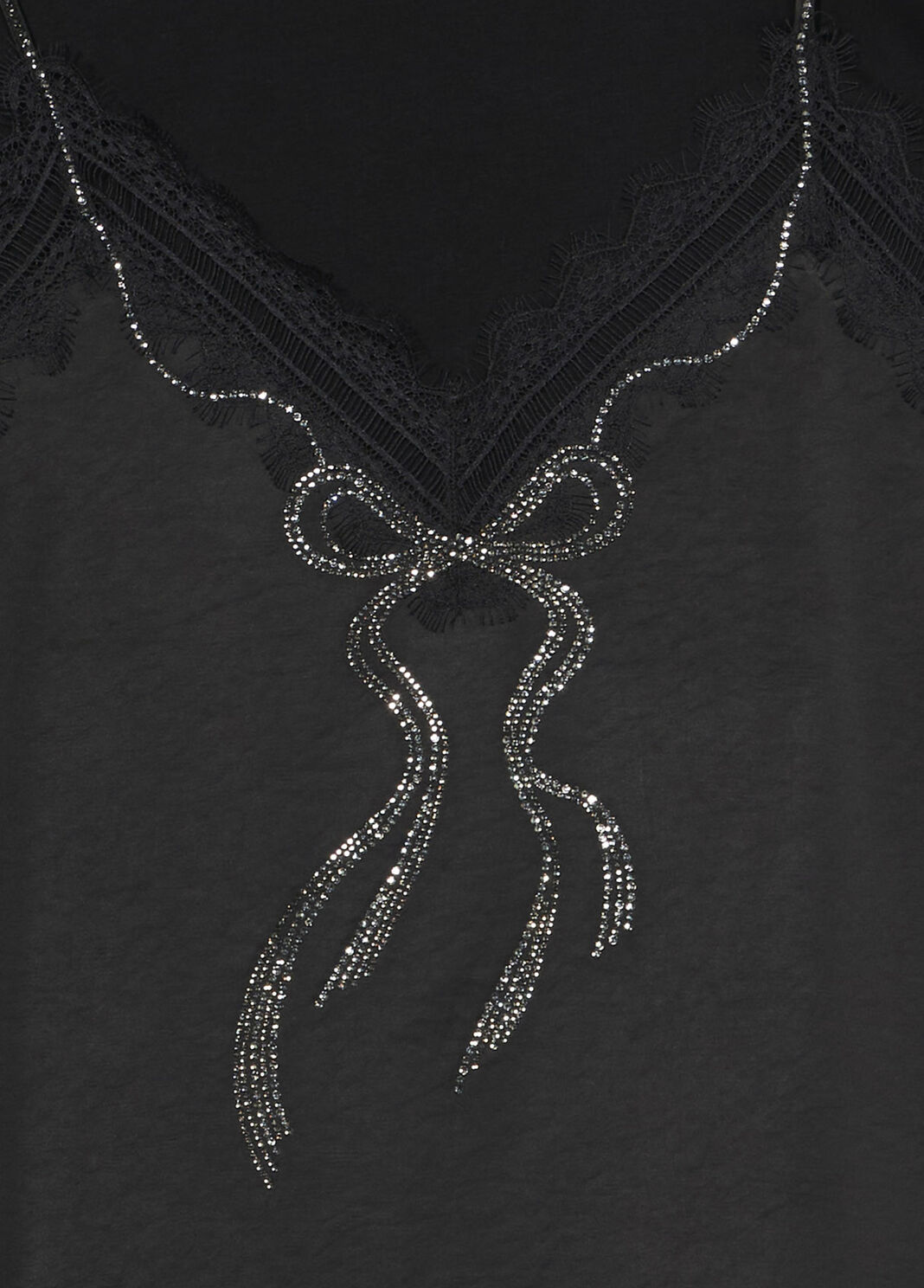Dress with slip-effect rhinestone embroidery and lace  Blumarine - large image number 6