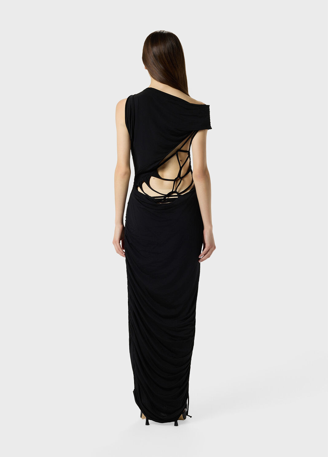 Langes Jersey-Kleid mit Drapierung  Blumarine - large image number 1