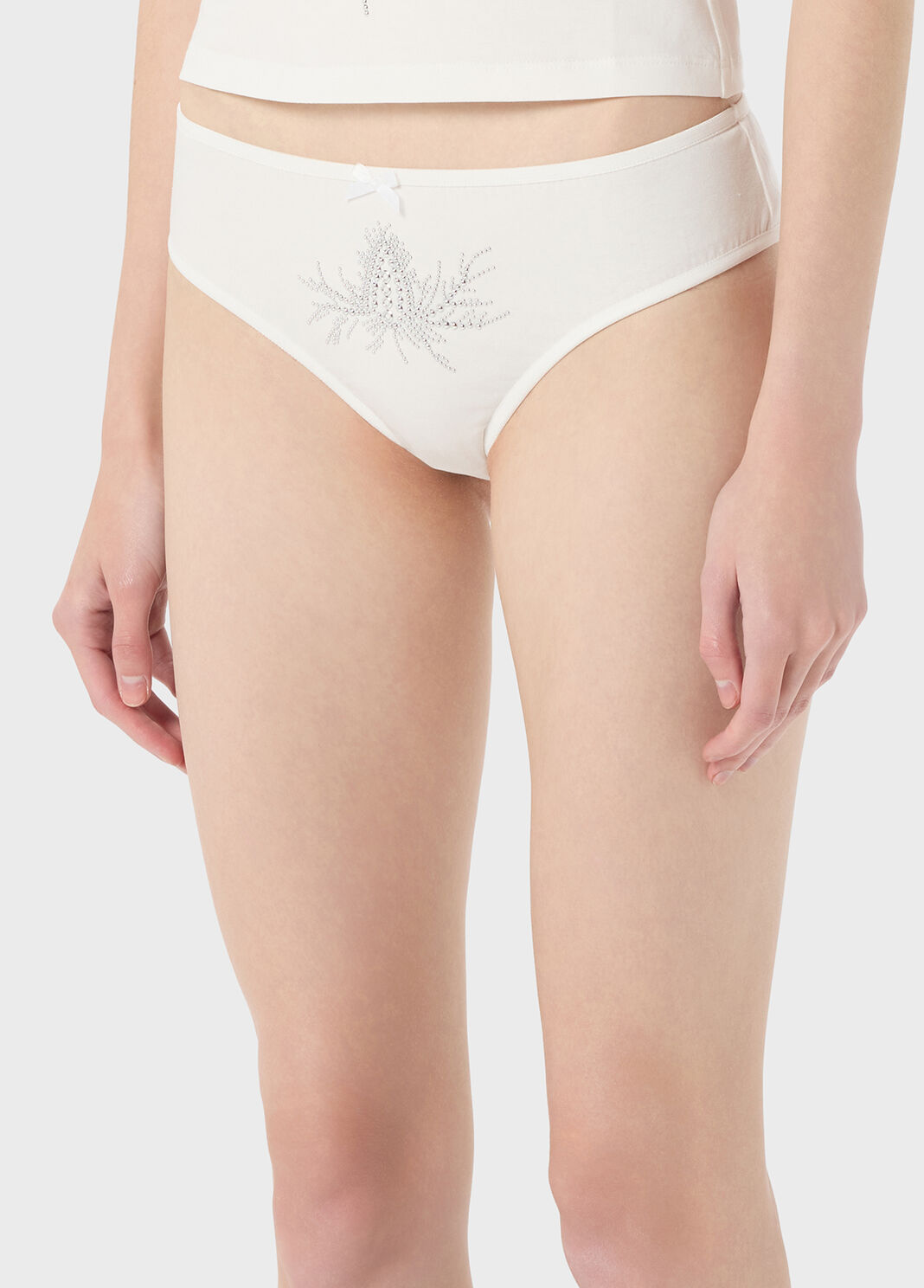 Slip on jersey stretch with beaded embroidery and stones  Blumarine - large image number 2